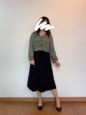 「Joie（ジョア）のアイテム」を使った、シロさん（レディース・160cm）の春コーディネート