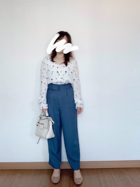 「Joie（ジョア）のアイテム」を使った、シロさん（レディース・160cm）の春コーディネート