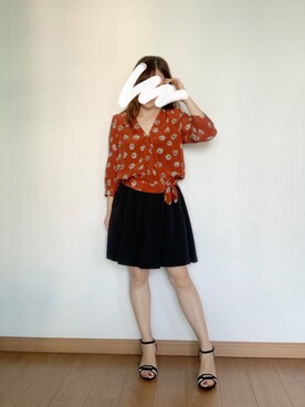 「madewell（メイドウェル）のアイテム（トップス）」を使った、シロさん（レディース・160cm）の夏コーディネート