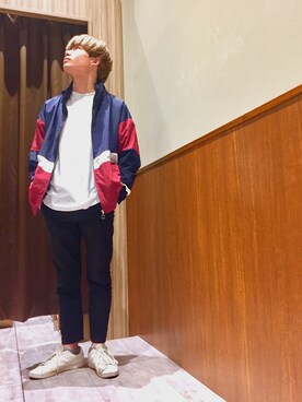 「Confirm（コンファーム）のアイテム（ブルゾン）」を使った、コンファーム・イルズ 廿日市さん（メンズ・175cm）の秋コーディネート