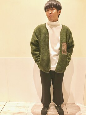 「Confirm（コンファーム）のアイテム（ブルゾン）」を使った、コンファーム・イルズ 廿日市さん（メンズ・170cm）の秋コーディネート