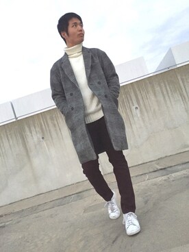 「Confirm（コンファーム）のアイテム（ジャケット/アウター）」を使った、コンファーム・イルズ 廿日市さん（メンズ・176cm）の冬コーディネート