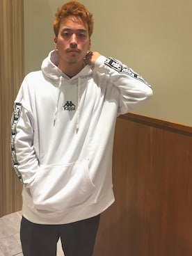 「Kappa（カッパ）のアイテム」を使った、コンファーム・イルズ 廿日市さん（メンズ・175cm）の冬コーディネート