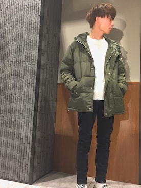 「Confirm（コンファーム）のアイテム（ブルゾン）」を使った、コンファーム・イルズ 廿日市さん（メンズ・175cm）の冬コーディネート