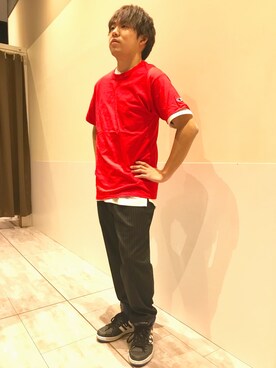 「Confirm（コンファーム）のアイテム」を使った、コンファーム・イルズ 廿日市さん（メンズ・175cm）の春コーディネート