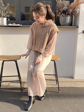 「SNIDEL（スナイデル）のアイテム（アクセサリー）」を使った、rinachi03さん（レディース・153cm）の春コーディネート