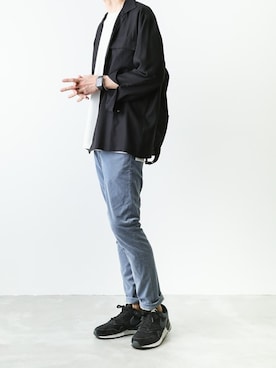 「MAIN ATTRACTION（メインアトラクション）のアイテム」を使った、MA_MMさん（メンズ・173cm）の春コーディネート