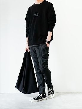 「MAIN ATTRACTION（メインアトラクション）のアイテム」を使った、MA_MMさん（メンズ・173cm）の春コーディネート