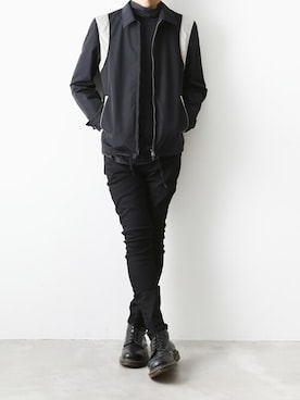 「LOUNGE LIZARD（ラウンジリザード）のアイテム（ブルゾン）」を使った、MA_MMさん（メンズ・173cm）の秋コーディネート
