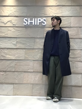 「SHIPS JET BLUE（シップスジェットブルー）のアイテム（ジャケット/アウター）」を使った、黒須さん（メンズ・168cm）の冬コーディネート