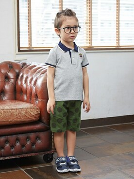 「BREEZE（ブリーズ）のアイテム（スニーカー）」を使った、F.O.OnlineStoreさん（キッズ・110cm）の夏コーディネート