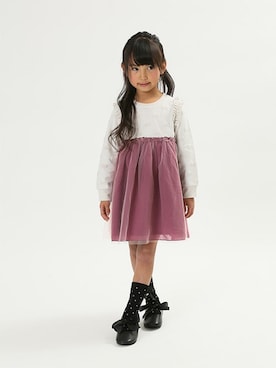 「apres les cours（アプレレクール）のアイテム（その他シューズ）」を使った、F.O.OnlineStoreさん（キッズ・110cm）の冬コーディネート