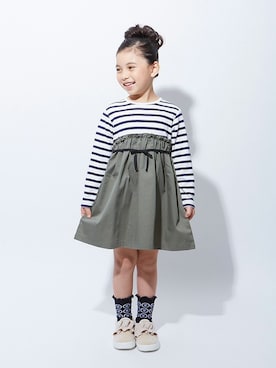 「apres les cours（アプレレクール）のアイテム（スリッポン）」を使った、F.O.OnlineStoreさん（キッズ・110cm）の冬コーディネート