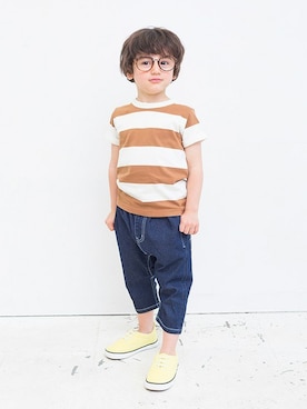「BREEZE（ブリーズ）のアイテム（スニーカー）」を使った、F.O.OnlineStoreさん（キッズ・110cm）の春コーディネート