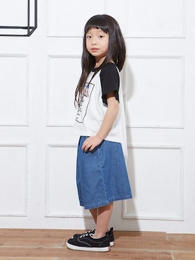 「BREEZE（ブリーズ）のアイテム（スニーカー）」を使った、F.O.OnlineStoreさん（キッズ・110cm）の夏コーディネート