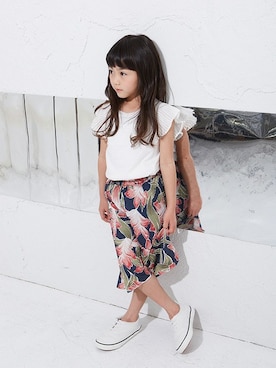 「BREEZE（ブリーズ）のアイテム（スニーカー）」を使った、F.O.OnlineStoreさん（キッズ・110cm）の夏コーディネート
