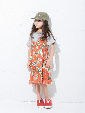 「BREEZE（ブリーズ）のアイテム（スニーカー）」を使った、F.O.OnlineStoreさん（キッズ・110cm）の夏コーディネート
