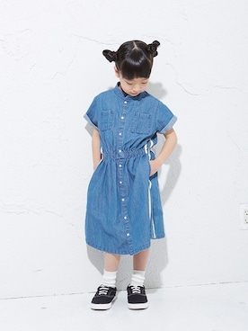 「BREEZE（ブリーズ）のアイテム（スニーカー）」を使った、F.O.OnlineStoreさん（キッズ・110cm）の夏コーディネート
