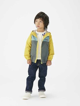 「BREEZE（ブリーズ）のアイテム（ナイロンジャケット）」を使った、F.O.OnlineStoreさん（キッズ・110cm）の夏コーディネート
