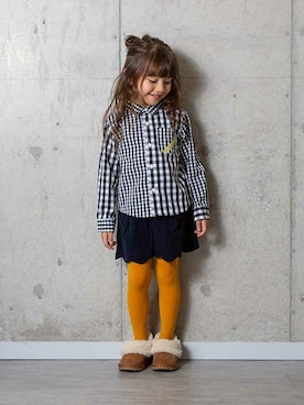 「ネット限定」｜F.O.OnlineStoreさん（キッズ・110cm）の秋コーディネート