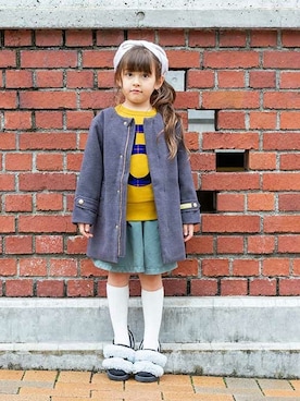 「BREEZE（ブリーズ）のアイテム（その他アウター）」を使った、F.O.OnlineStoreさん（キッズ・110cm）の秋コーディネート