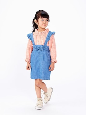 「apres les cours（アプレレクール）のアイテム（チュニック）」を使った、F.O.OnlineStoreさん（キッズ・110cm）の冬コーディネート