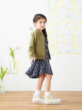 「apres les cours（アプレレクール）のアイテム（ブルゾン）」を使った、F.O.OnlineStoreさん（キッズ・110cm）の冬コーディネート