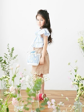 「アイテム（チュニック）」を使った、F.O.OnlineStoreさん（キッズ・110cm）の春コーディネート
