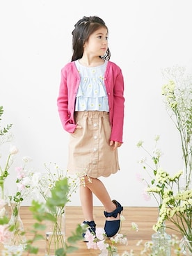 「アイテム（チュニック）」を使った、F.O.OnlineStoreさん（キッズ・110cm）の春コーディネート