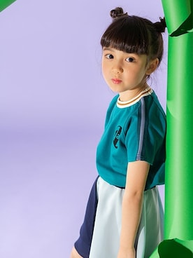 「BREEZE（ブリーズ）のアイテム（スカート）」を使った、F.O.OnlineStoreさん（キッズ・110cm）の春コーディネート