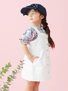 「apres les cours（アプレレクール）のアイテム（チュニック）」を使った、F.O.OnlineStoreさん（キッズ・110cm）の春コーディネート