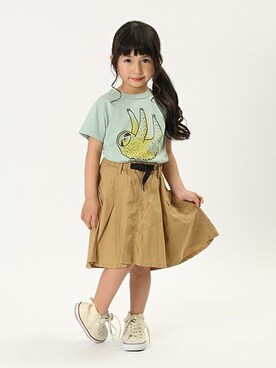 「BREEZE（ブリーズ）のアイテム（スカート）」を使った、F.O.OnlineStoreさん（キッズ・110cm）の春コーディネート