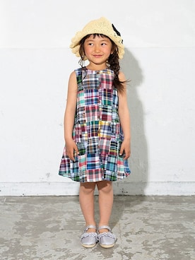 「F.O.KIDS（エフオーキッズ）のアイテム（ワンピース/ドレス）」を使った、F.O.OnlineStoreさん（キッズ・110cm）の春コーディネート