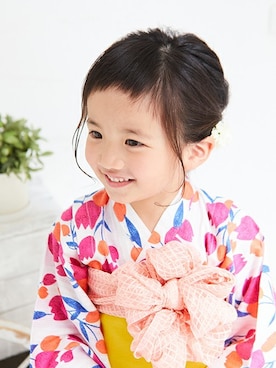 「apres les cours」｜「アイテム（浴衣）」を使った、F.O.OnlineStoreさん（キッズ・110cm）の夏コーディネート
