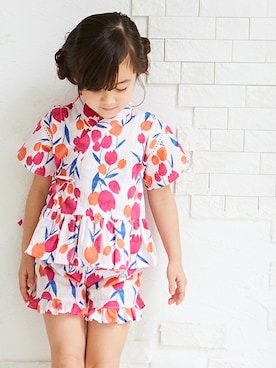 「apres les cours」｜「アイテム（浴衣）」を使った、F.O.OnlineStoreさん（キッズ・110cm）の夏コーディネート