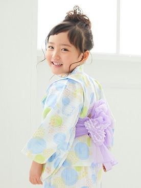 「apres les cours」｜「アイテム（浴衣）」を使った、F.O.OnlineStoreさん（キッズ・110cm）の夏コーディネート