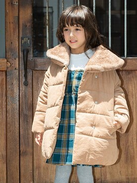 「BREEZE（ブリーズ）のアイテム（ダウンジャケット/コート）」を使った、F.O.OnlineStoreさん（キッズ・110cm）の秋コーディネート