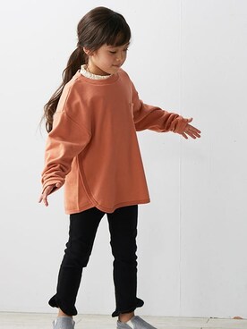 「apres les cours（アプレレクール）のアイテム（スリッポン）」を使った、F.O.OnlineStoreさん（キッズ・110cm）の秋コーディネート