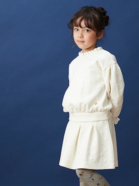 「apres les cours（アプレレクール）のアイテム（スカート）」を使った、F.O.OnlineStoreさん（キッズ・110cm）の秋コーディネート