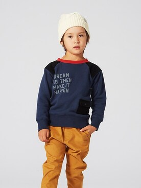 「BREEZE（ブリーズ）のアイテム（ニットキャップ/ビーニー）」を使った、F.O.OnlineStoreさん（キッズ・110cm）の冬コーディネート