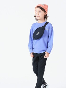 「BREEZE（ブリーズ）のアイテム（ニットキャップ/ビーニー）」を使った、F.O.OnlineStoreさん（キッズ・110cm）の冬コーディネート