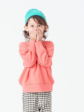 「BREEZE（ブリーズ）のアイテム（ニットキャップ/ビーニー）」を使った、F.O.OnlineStoreさん（キッズ・110cm）の冬コーディネート