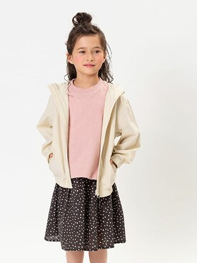 「BREEZE（ブリーズ）のアイテム（スカート）」を使った、F.O.OnlineStoreさん（キッズ・110cm）の春コーディネート