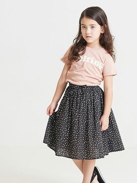 「BREEZE（ブリーズ）のアイテム（スカート）」を使った、F.O.OnlineStoreさん（キッズ・110cm）の夏コーディネート