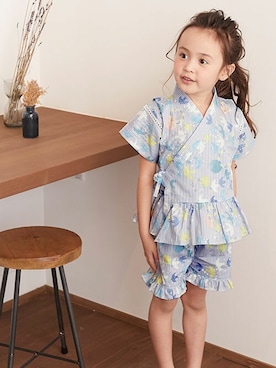 「ナチュラルスタイル」｜「アイテム（水着/着物・浴衣）」を使った、F.O.OnlineStoreさん（キッズ・110cm）の夏コーディネート