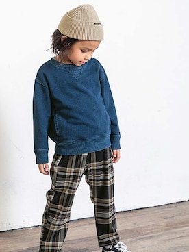 「BREEZE（ブリーズ）のアイテム（ニットキャップ/ビーニー）」を使った、F.O.OnlineStoreさん（キッズ・110cm）の秋コーディネート