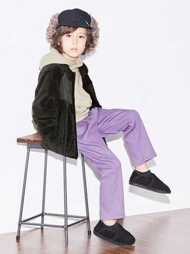 「BREEZE（ブリーズ）のアイテム（ブルゾン）」を使った、F.O.OnlineStoreさん（キッズ・110cm）の秋コーディネート