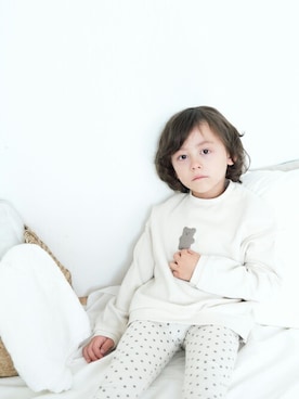 「apres les cours（アプレレクール）のアイテム（スウェット）」を使った、F.O.OnlineStoreさん（キッズ・110cm）の冬コーディネート