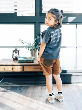 「バックロゴ」｜F.O.OnlineStoreさん（キッズ・110cm）の春コーディネート