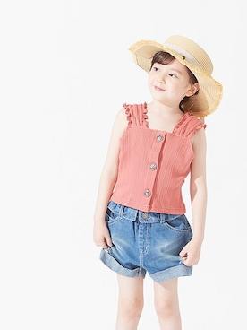 「BREEZE（ブリーズ）のアイテム（その他トップス）」を使った、F.O.OnlineStoreさん（キッズ・110cm）の夏コーディネート